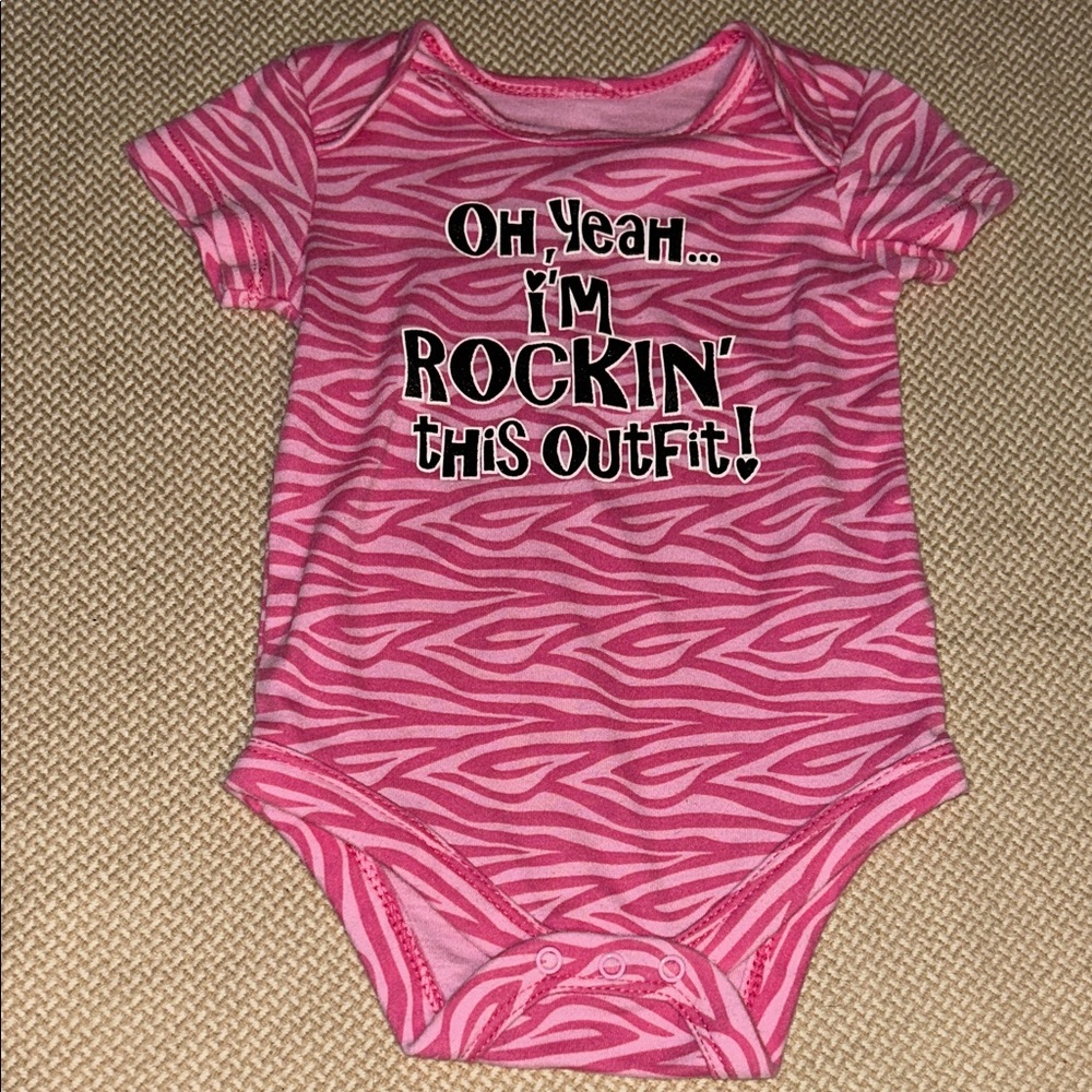 Pink Graphic Kids One Piece